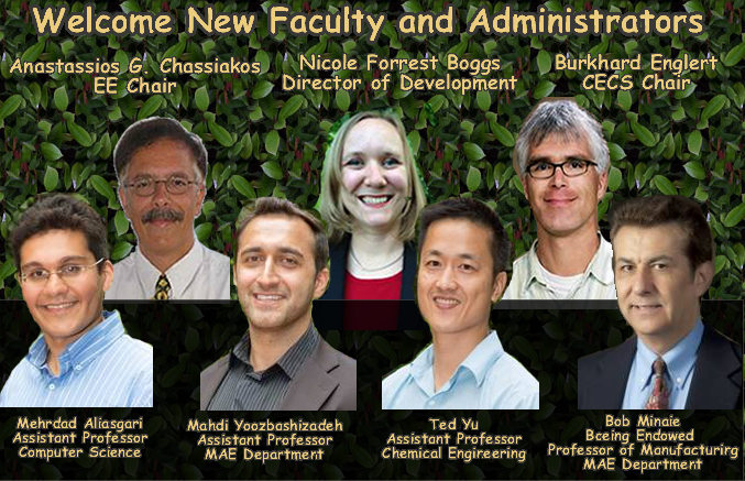 New Faculty and Administrators