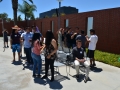 students playing musical chairs