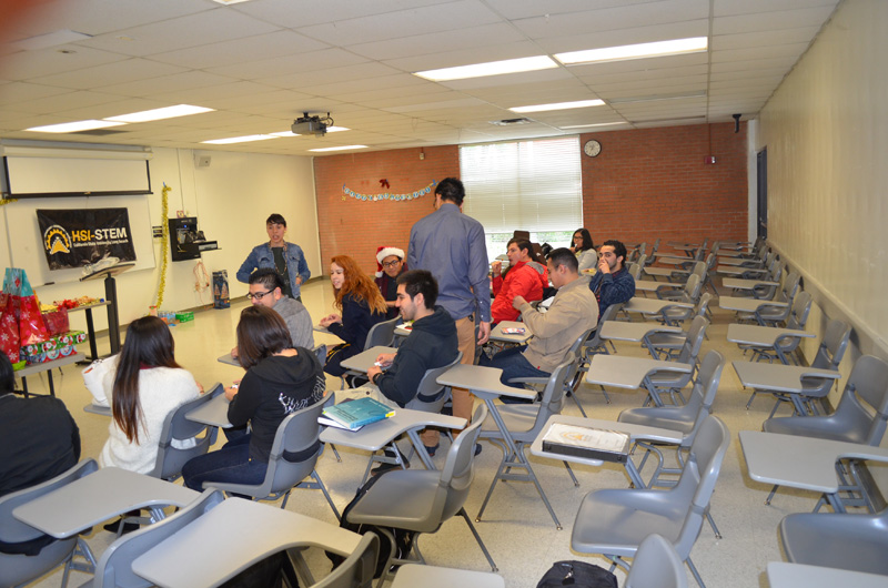 students sitting down
